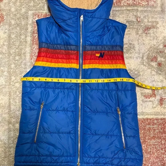 Aviator Nation Puffer Vest with Hood - Picture 11 of 13